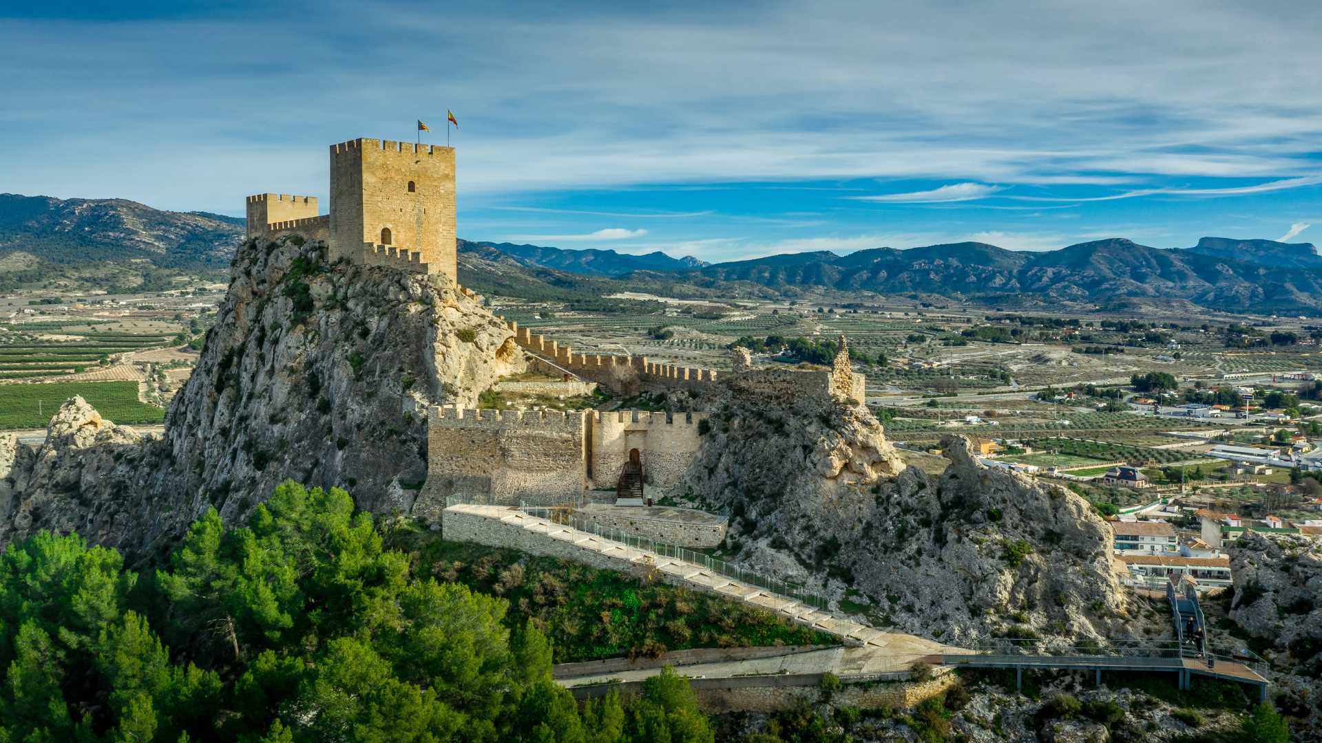 Panoramica castillo de Sax