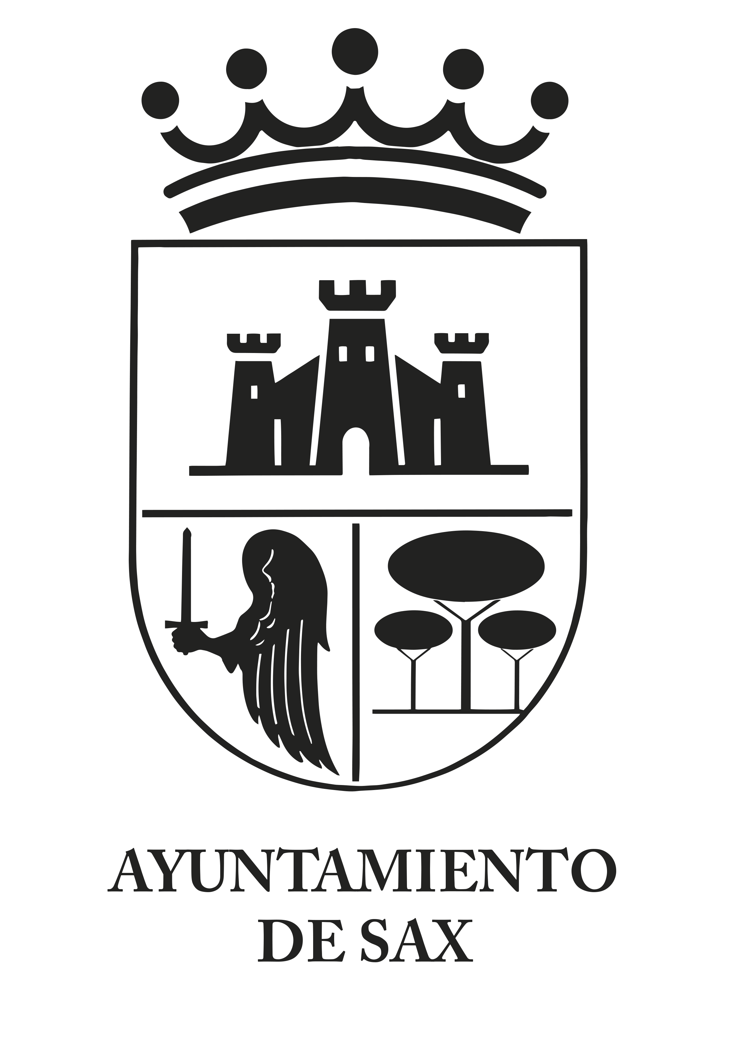 escudo simplificado  negro